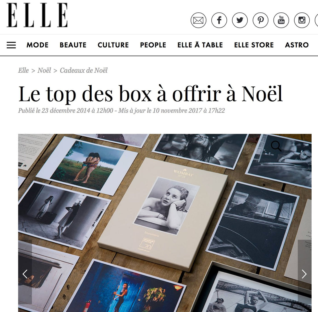 Wombat N°4 dans le Top des box de Elle Magazine